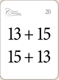 MATH FLASHCARDS, Addition:The Commutative Law