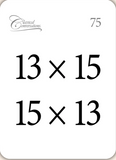 MATH FLASHCARDS, Multiplication: The Commutative Law