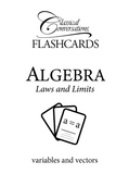 Math Flashcards- Algebra: Laws and Limits