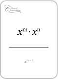 Math Flashcards- Algebra: Laws and Limits
