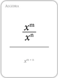 Math Flashcards- Algebra: Laws and Limits