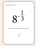 Math Flashcards Exponents: The Forms of Powers